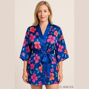 Vintage Victoria Secret Floral Robe Mini. One Size.